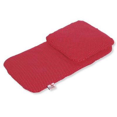 Pinolino - Textile 2 pièces pour landau et voiture de poupée - rouge