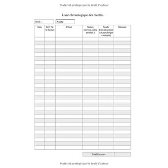 Livre Cahier de Compte: Registre recettes dépenses, Auto-entrepreneur,  Journal chronologique micro-entrepreneurs, AutoEntrepreneur, Cahier de  caisse