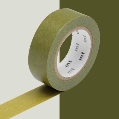 Masking Tape MT - 15 mm - Uni vert olive - Masking Tape (MT)