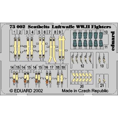 MAQUETTE SEATBELTS LUFT.WWII FIGHTE/72 EDUARD 73002
