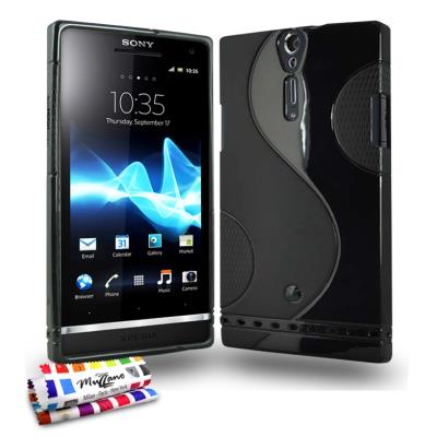 Coque Souple ORIGINALE Ultra Fine Noir , Le S,  Premium de MUZZANO pour SONY LT26   LT26i