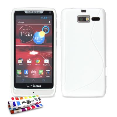 Coque Souple ORIGINALE Ultra Fine Blanc , Le S,  Premium de MUZZANO pour MOTOROLA XT890