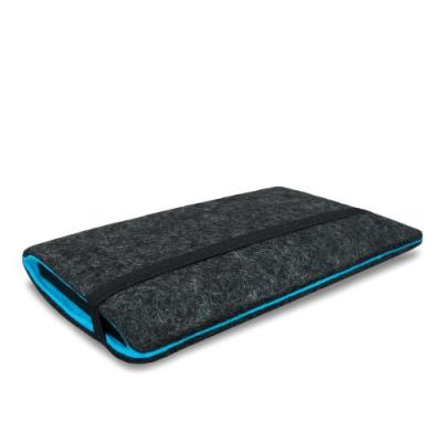 Stilbag Etui Feutre 'FINN' pour Apple iPhone 6 plus - Couleur: anthracite/azur