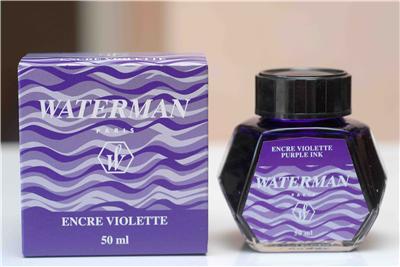 Flacon d'encre violette