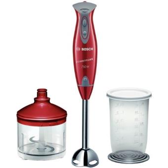 Bosch Msm65per Mixeur Plongeant 750 Watts Rouge Batteur