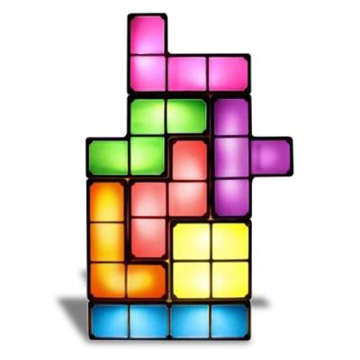 Lampe Tetris à empiler veilleuse blocs tetris lumineux