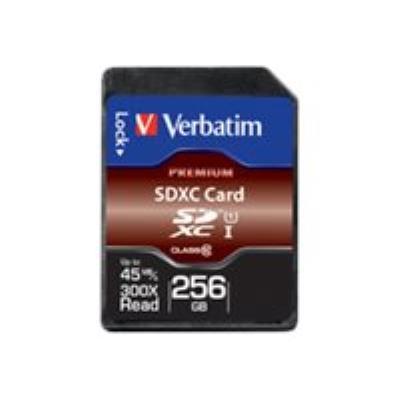 Verbatim Premium - flashgeheugenkaart - 256 GB - SDXC UHS-I