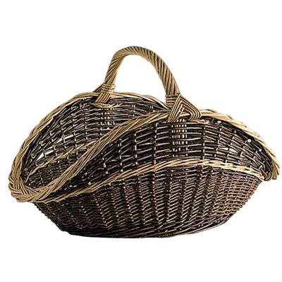 Panier à bûches en osier, l 65 -PEGANE-