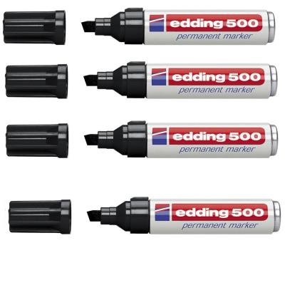 edding Marqueur permanent 500 à pointe biseautée 2 7 mm d'épaisseur - vue 1