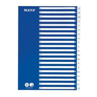 Leitz intercalaire plastique, a-z, a4, 21 divisions, pp, 12536001