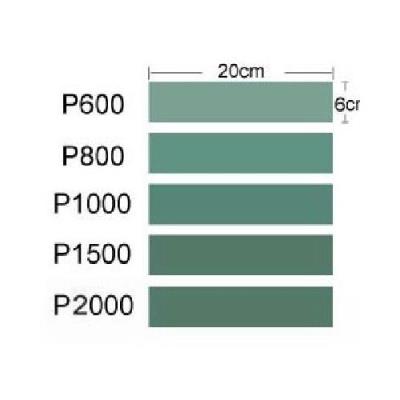 Lot de 5 feuilles de papier de verre : p600 - p800 - p1000 - p1500 - p2000 trumpeter