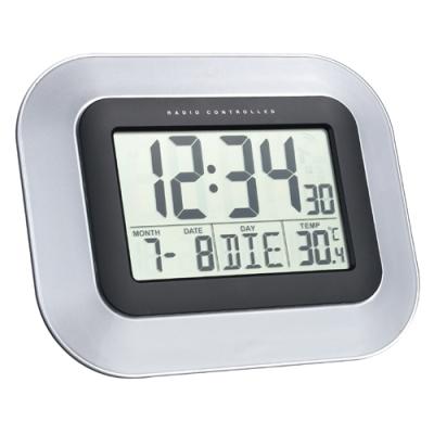 Technoline ws 8005 horloge radio-pilotée argent noir