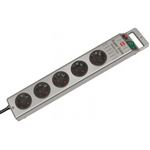Rallonge multiprisesuper-solid 5 prises argent brennenstuhl 1153344115