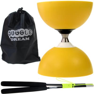 Kit diabolo Jazz Free jaune + baguettes superglass + sac de rangement