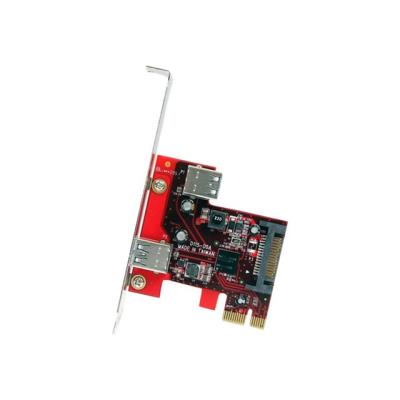 StarTech.com 2-poorts PCI Express SuperSpeed USB 3.0 kaart met UASP-ondersteuning - 1 intern, 1 extern - USB-adapter - 2 poorten