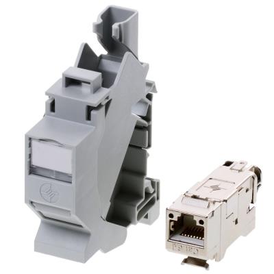 Telegärtner Ts45 Amj-S Module Pour Hutschiene - Tragschienen-Verbinder Ts45 Amj-S Incl. Amj-S-Module Cat.6A T568A, J00023A0205,F