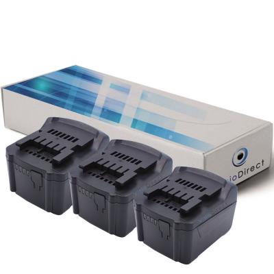 Lot de 3 batteries pour Metabo BS 14.4 LT Compact 6.02137.55 outil sans fil 3000mAh 14.4V - Visiodirect -