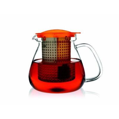 Finum tea control théière 1 l avec filtre à thé brew control-ambre