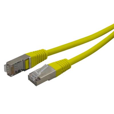 Cordon réseau RJ45 Cat. 6 100% cuivre blindé FTP jaune 7.50 m