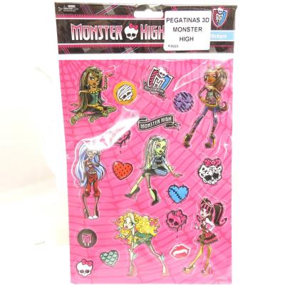Planche de 20 stickers 3D 'Monster High'