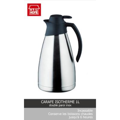 Utilhom 6615336 carafe isotherme 1 l double paroi inox