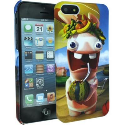 Coque sous Licence Lapins Crétins Summer + film de protection pour Apple Iphone 5