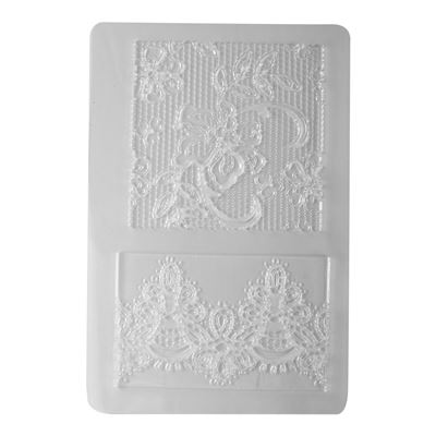 DIY - Loisirs Créatifs Modelage - Plaque de Texture - Motifs Dentelles