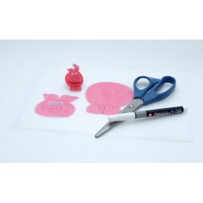 Plastique Dingue – 7 Blätter Mix Weiß/Transparent – Für Schmuck, Schlüsselanhänger & Magnete