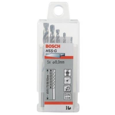 Bosch 2608585523 Foret à Métal Queue Ronde 10,2 X 87 Mm 5 Pièces