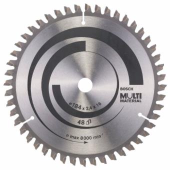Bosch 2608640815 Lame De Scie Circulaire Multi Material 48 Dents 184 X 16 X 2,4 Mm - 1