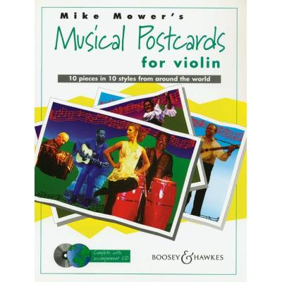 Partitions classique BOOSEY & HAWKES MOWER MIKE - MUSICAL POSTCARDS + CD - VIOLIN Violon