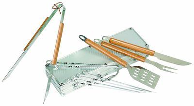 Dm creation malette rivete bambou 5 p. In p/bbq*10