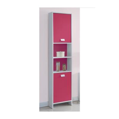 Top colonne de salle de bain 40 cm - blanc et fuchsia