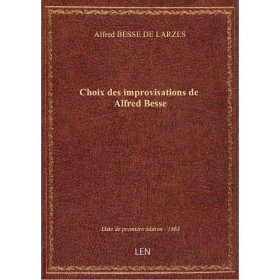Choix des improvisations de Alfred Besse