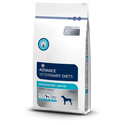 Advance Diet - Croquettes Veterinary Gastroenteric Low Fat pour Chien - 12Kg
