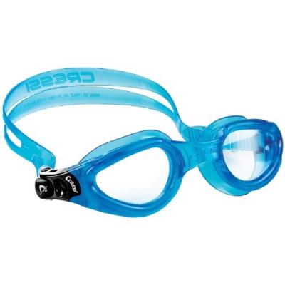 Cressi swim right lunettes de natation enfant silicone verre bleu clair