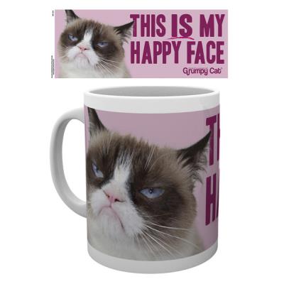 GB eye LTD, Grumpy Cat, Happy Face, Tasse