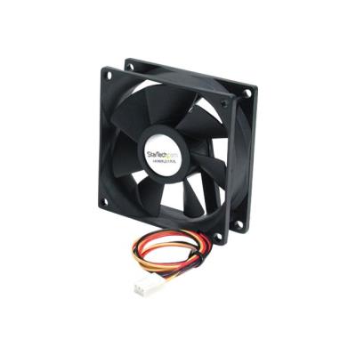 StarTech.com 80x25mm Stille Ventilator voor Computerbehuizing met Kogellagers en TX3 Connector - ventilatorkit voor systeem