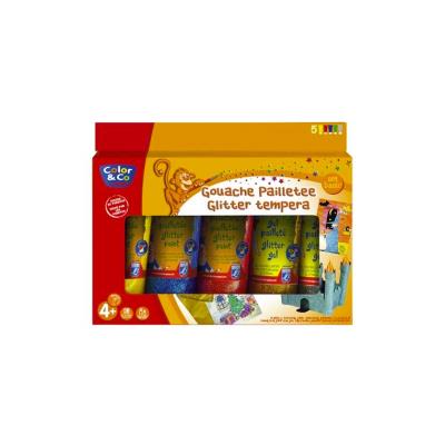 5 tubes de gel et peinture pailletés ColArt