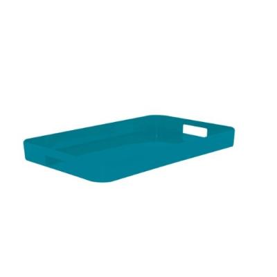 ZAK DESIGNS 0412-0277 PLATEAU GALLERY RECTANGULAIRE BLEU AQUA 53,5 X 34,5 CM