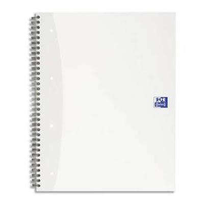 Lot de 5 Cahiers spiralés ESSENTIAL Format 23 x 29 7 cm A4+ 120 pages Quadrillé 5 x 5. Couverture carte rembordée rigide assortie