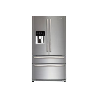 Haier HB22FWRSSAA - réfrigérateur/congélateur - style français - pose libre - inox
