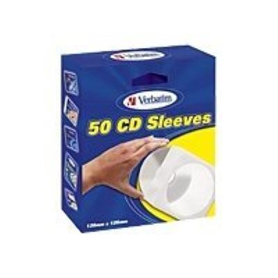 Enveloppes pour CD Verbatim - 50 pièces - Pochettes de CD - enveloppe  vierge - protège de la poussière et la saleté - avec fenêtre - enveloppe  avec