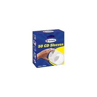 Mini-pochette plastique pour mini CD/DVD 8cm 50p.