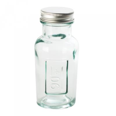 Pot Verre Recycle 90Gr Avec Inscription Avec Capsule A Vis