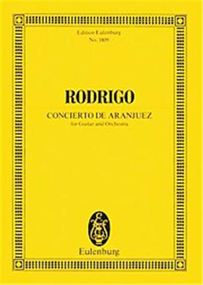 Concierto De Aranjuez Guitar And Orchestra Study Score
