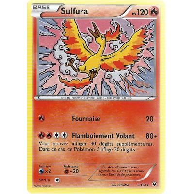 Carte Pokemon - XY10 - Impact des Destins - Sulfura - PV 120 - 9/124 - Rare - VF État correct - Asmodee reconditionné disponible sur Fnac