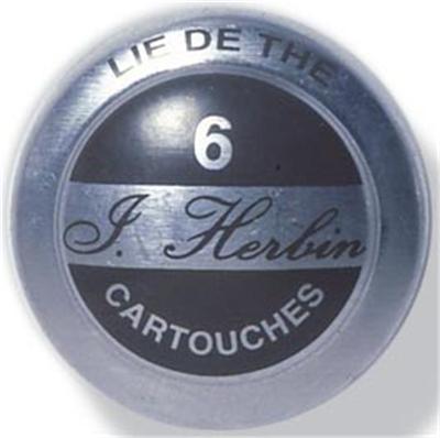Herbin - Boîte de 6 cartouches d'Encre standard - Lie de thé