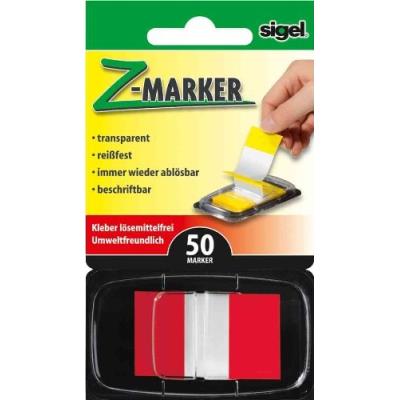 Sigel index repositionnable z-marker film color-tip rouge hn491