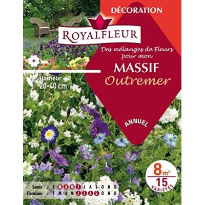Royalfleur Pfre08711 Graines De Mélange De Fleurs Mon Massif Outremer 8 M²